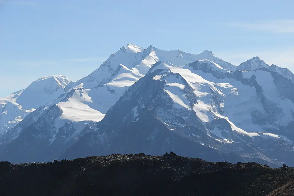 Dom, Nadelhorn, Hohberghorn and Dürrenhorn (15222159660)