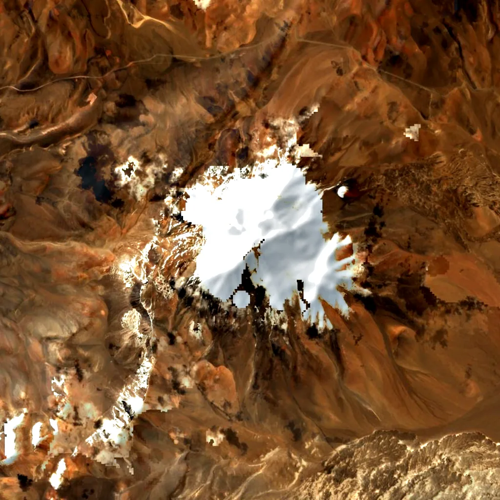Nevado San Francisco seen from above (Sentinel-2)