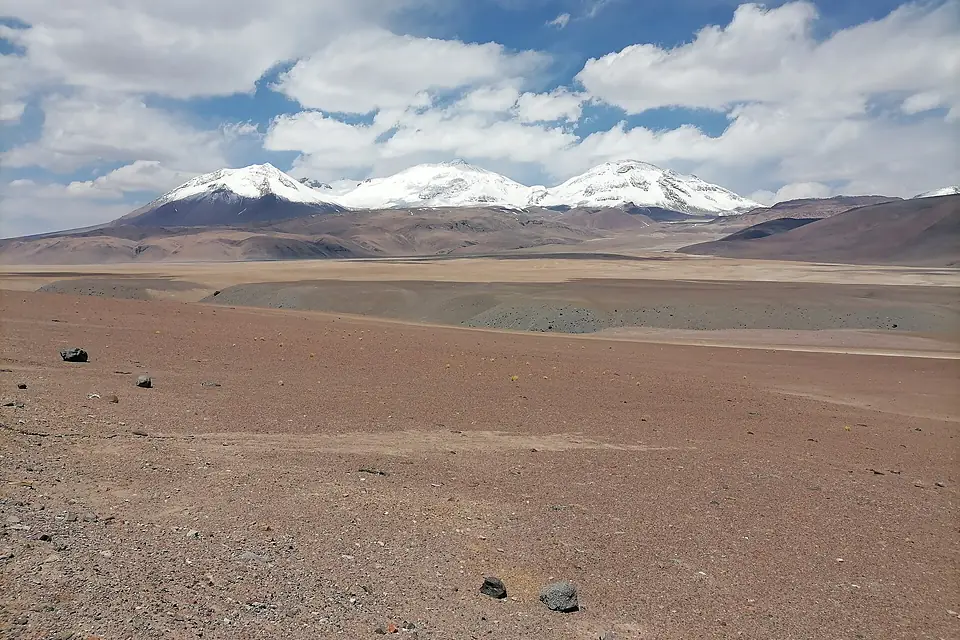 El "Nevado Tres Cruces", Región de Atacama, Chile