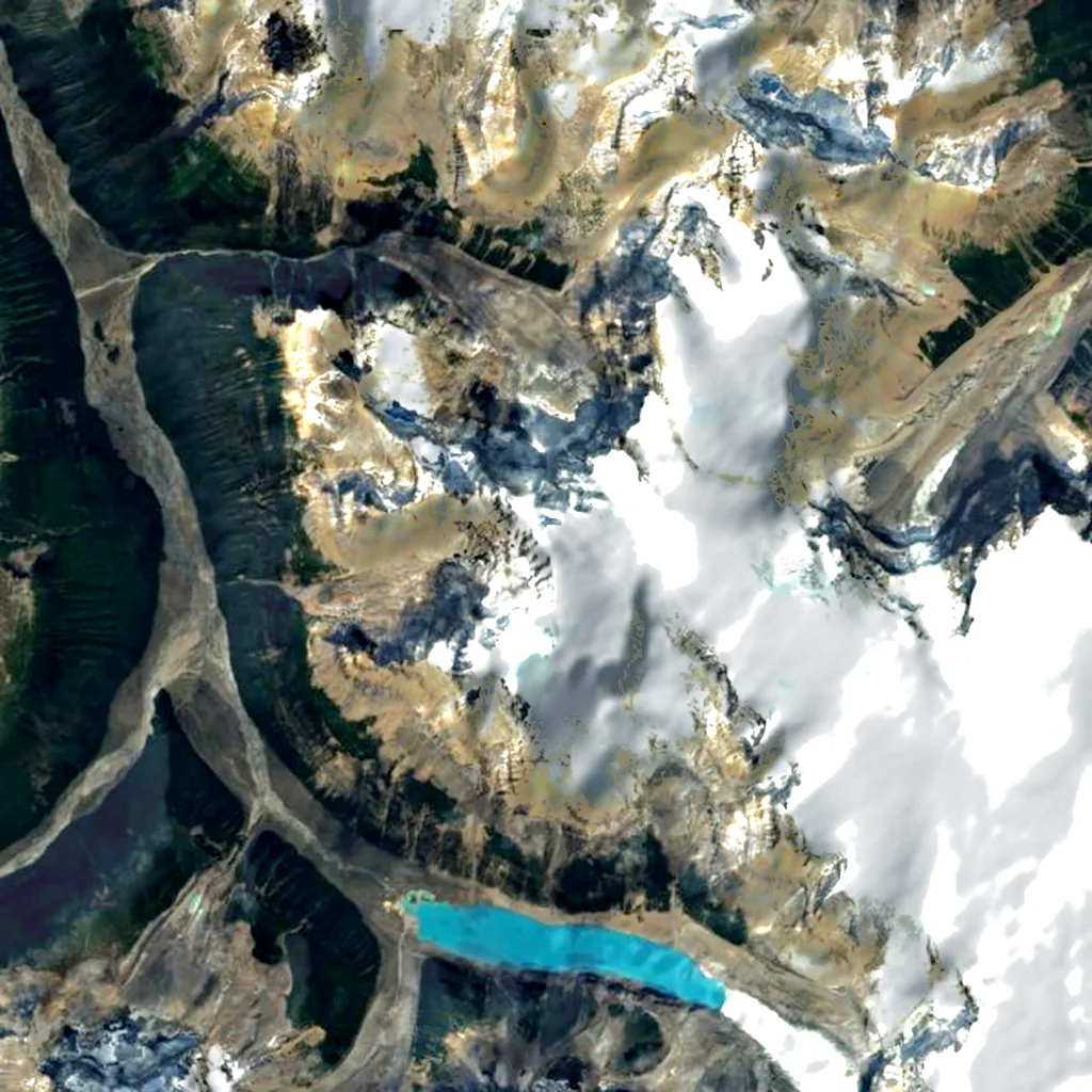 North Twin seen from above (Sentinel-2)