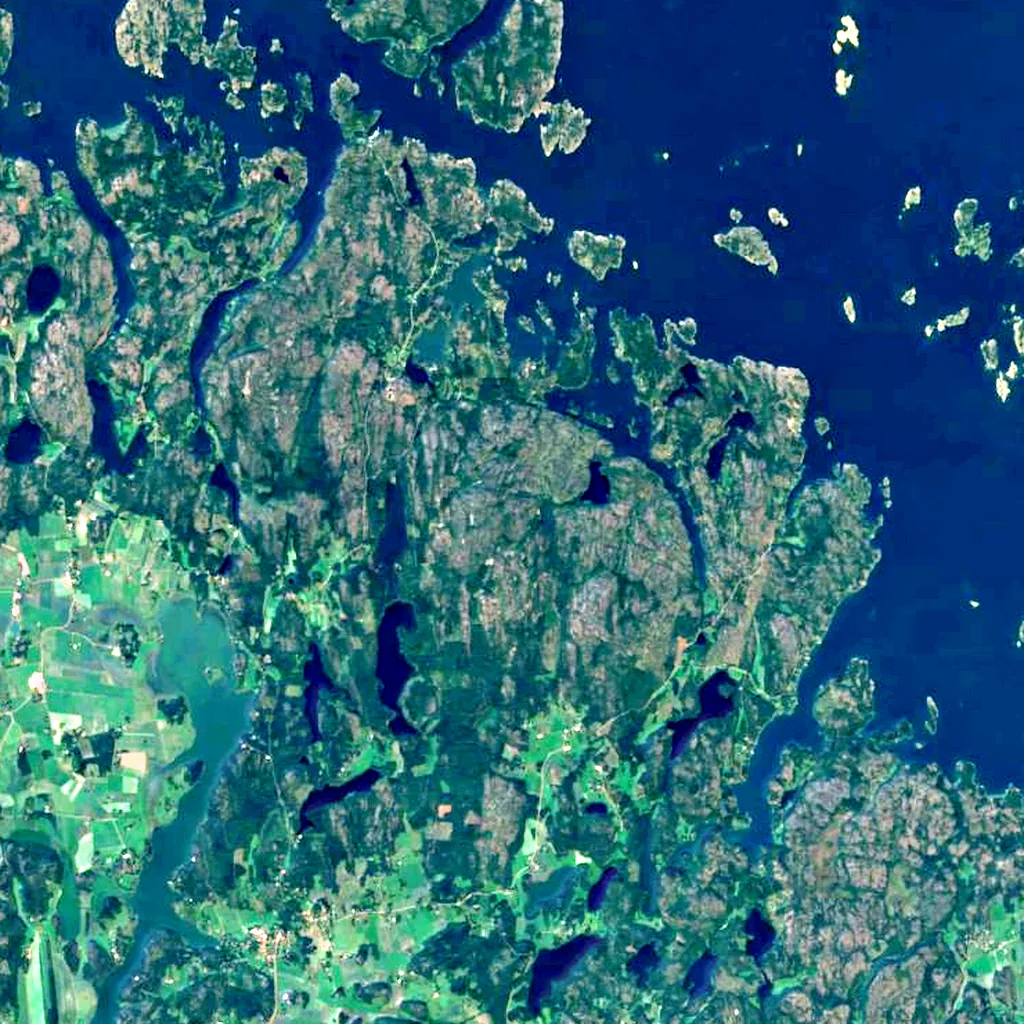 Orrdalsklint seen from above (Sentinel-2)
