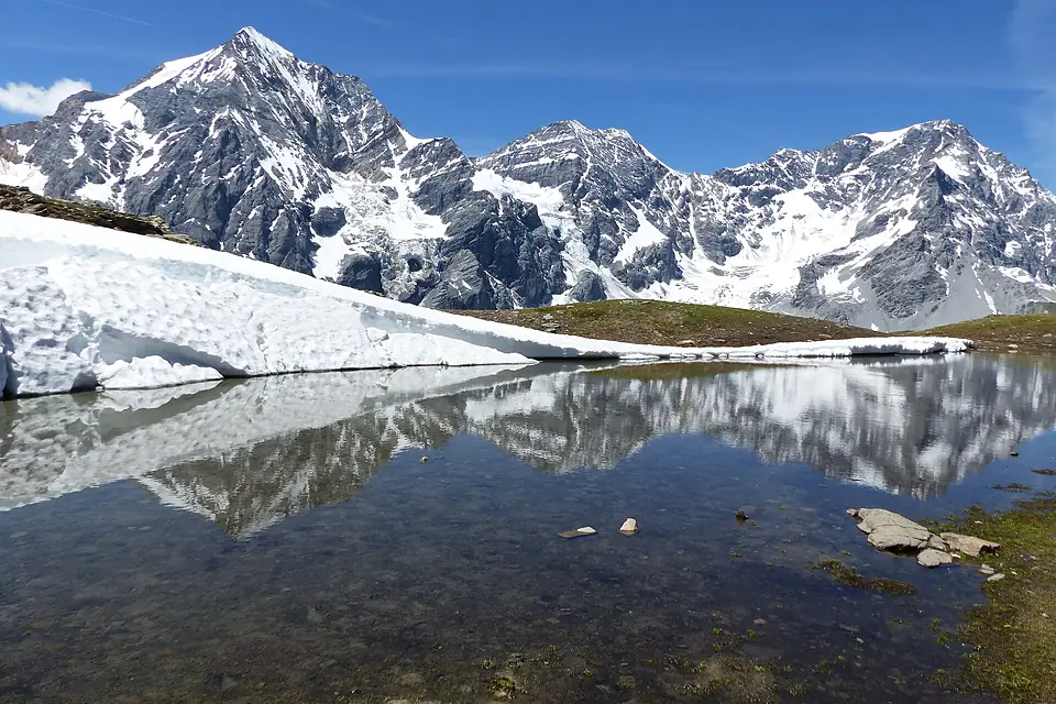 Königspitze Zebrù Ortler Spiegelung