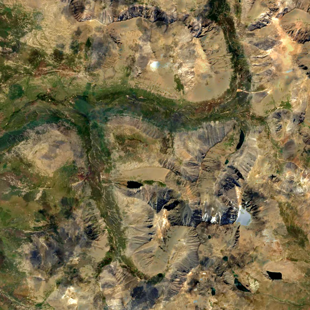 Otgontenger seen from above (Sentinel-2)