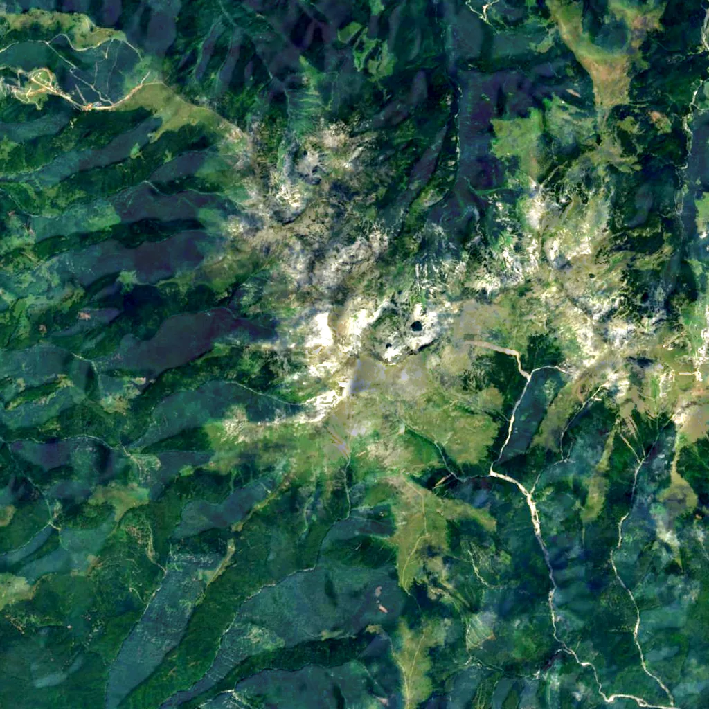 Parângu Mare seen from above (Sentinel-2)