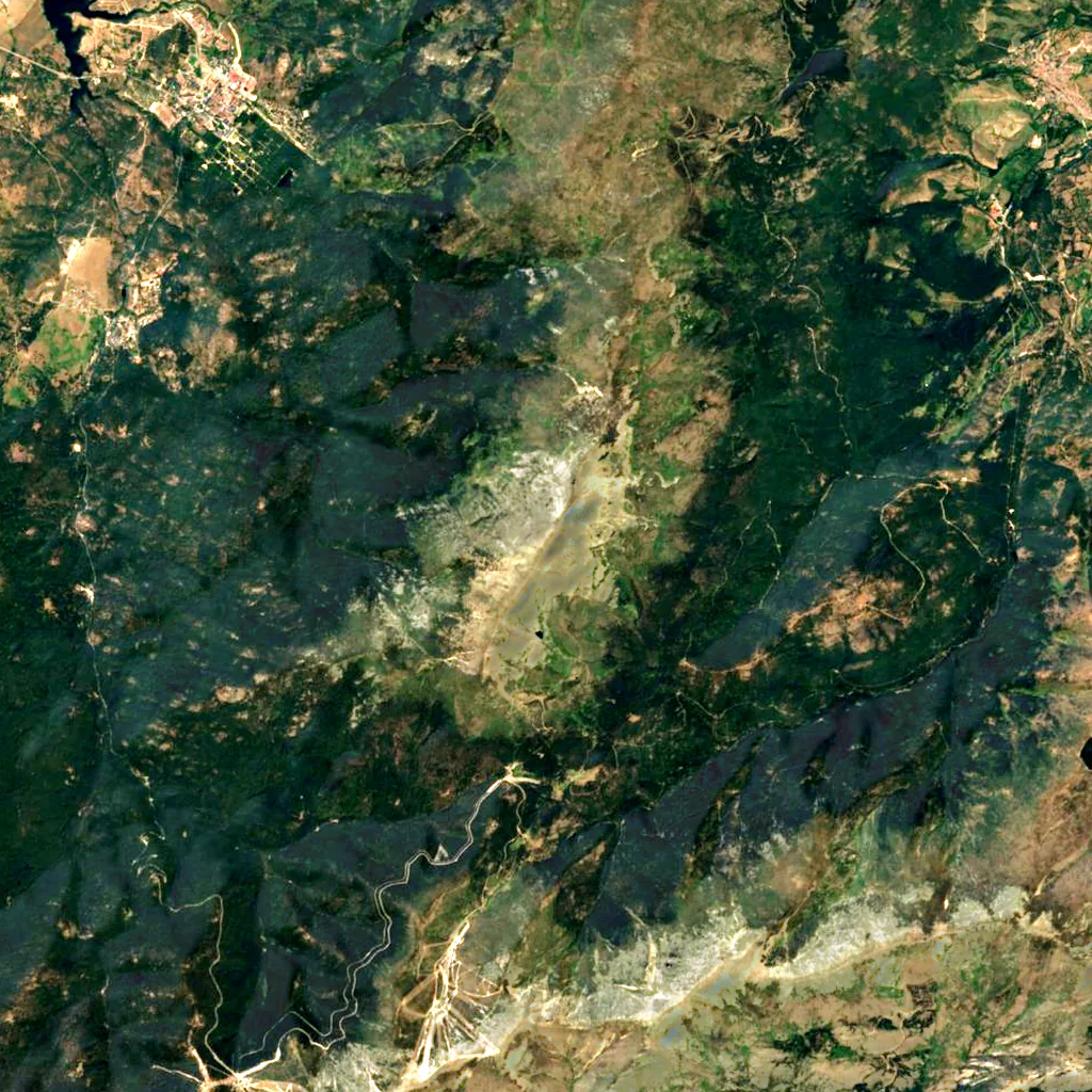 Peñalara seen from above (Sentinel-2)
