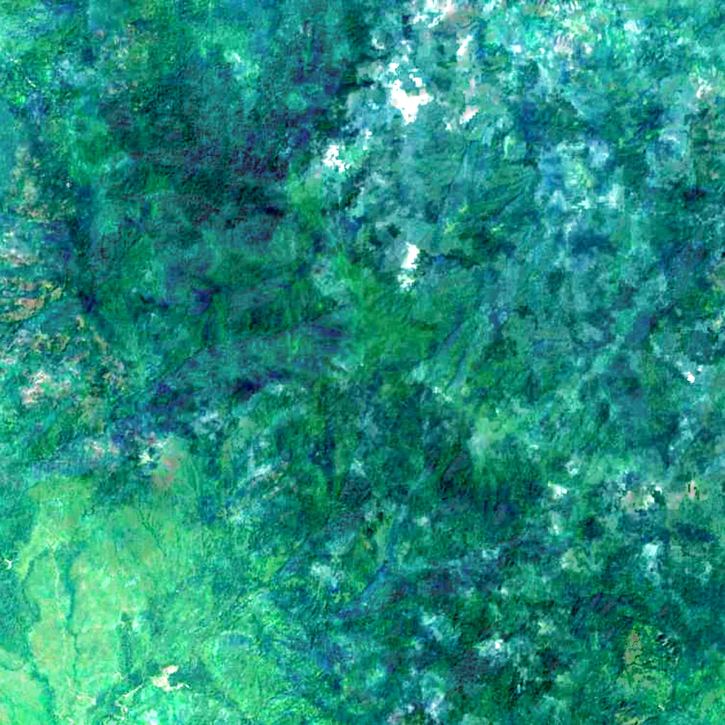 Phnom Aural seen from above (Sentinel-2)