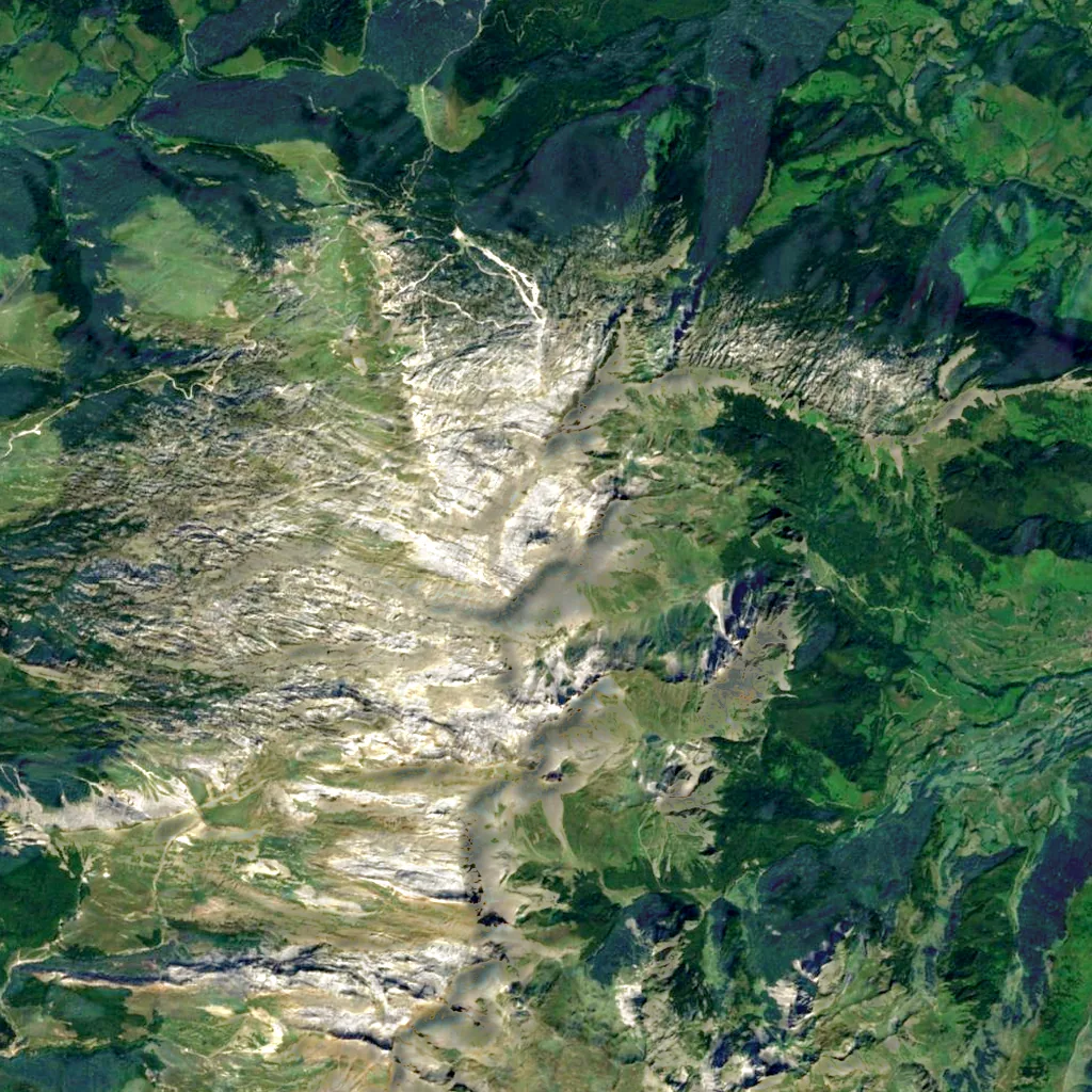 Pic d'Anie seen from above (Sentinel-2)