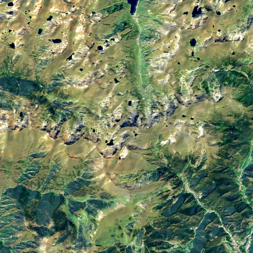 Pic de Médécourbe seen from above (Sentinel-2)