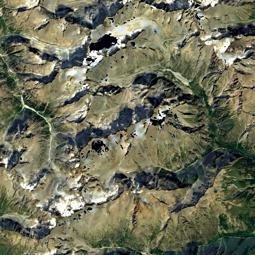 Pic Sans Nom seen from above (Sentinel-2)