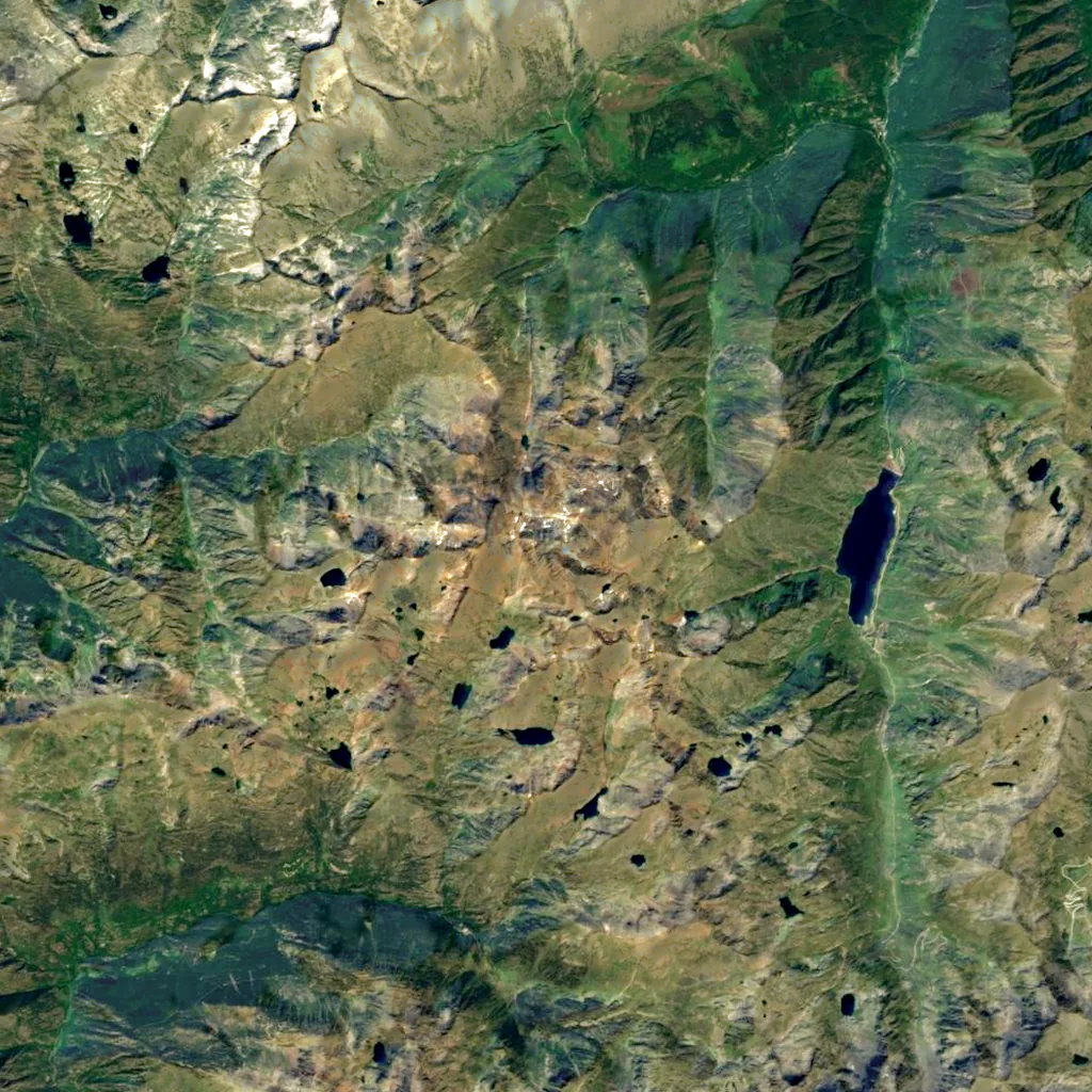 Pica d'Estats seen from above (Sentinel-2)