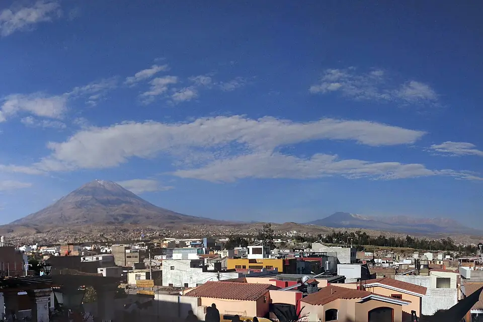 Vista desde el mirador de Yanahuara en Arequipa