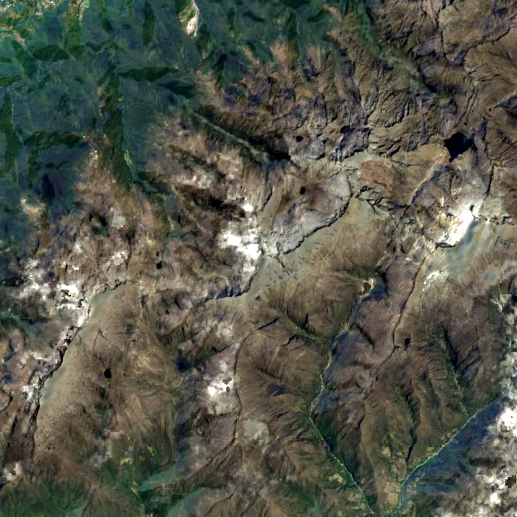 Pico Bolívar seen from above (Sentinel-2)