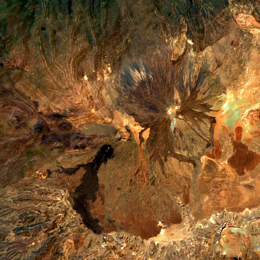 Pico viejo seen from above (Sentinel-2)