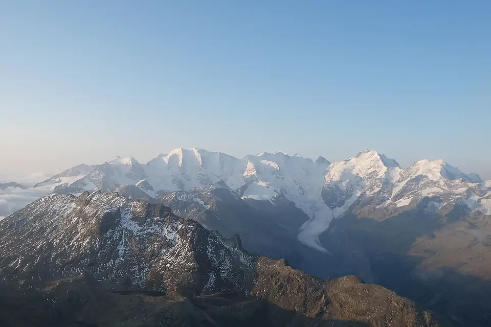 Bernina Range as seen from Piz Languard