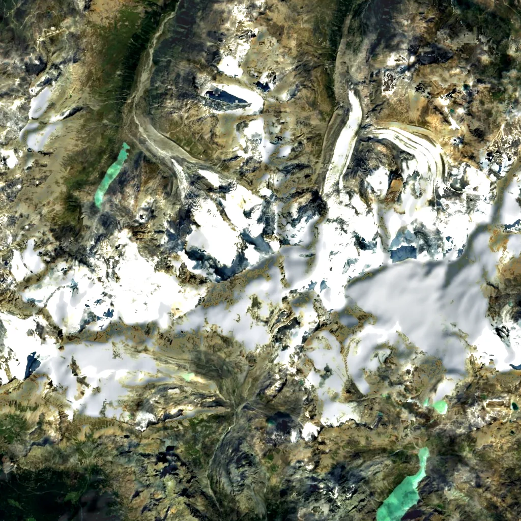 Piz Scerscen seen from above (Sentinel-2)
