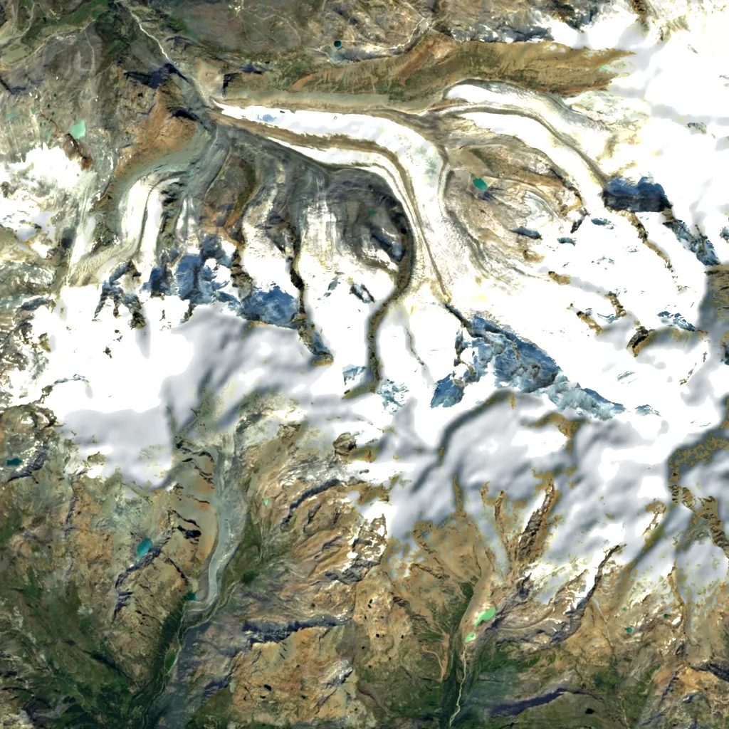 Pollux seen from above (Sentinel-2)