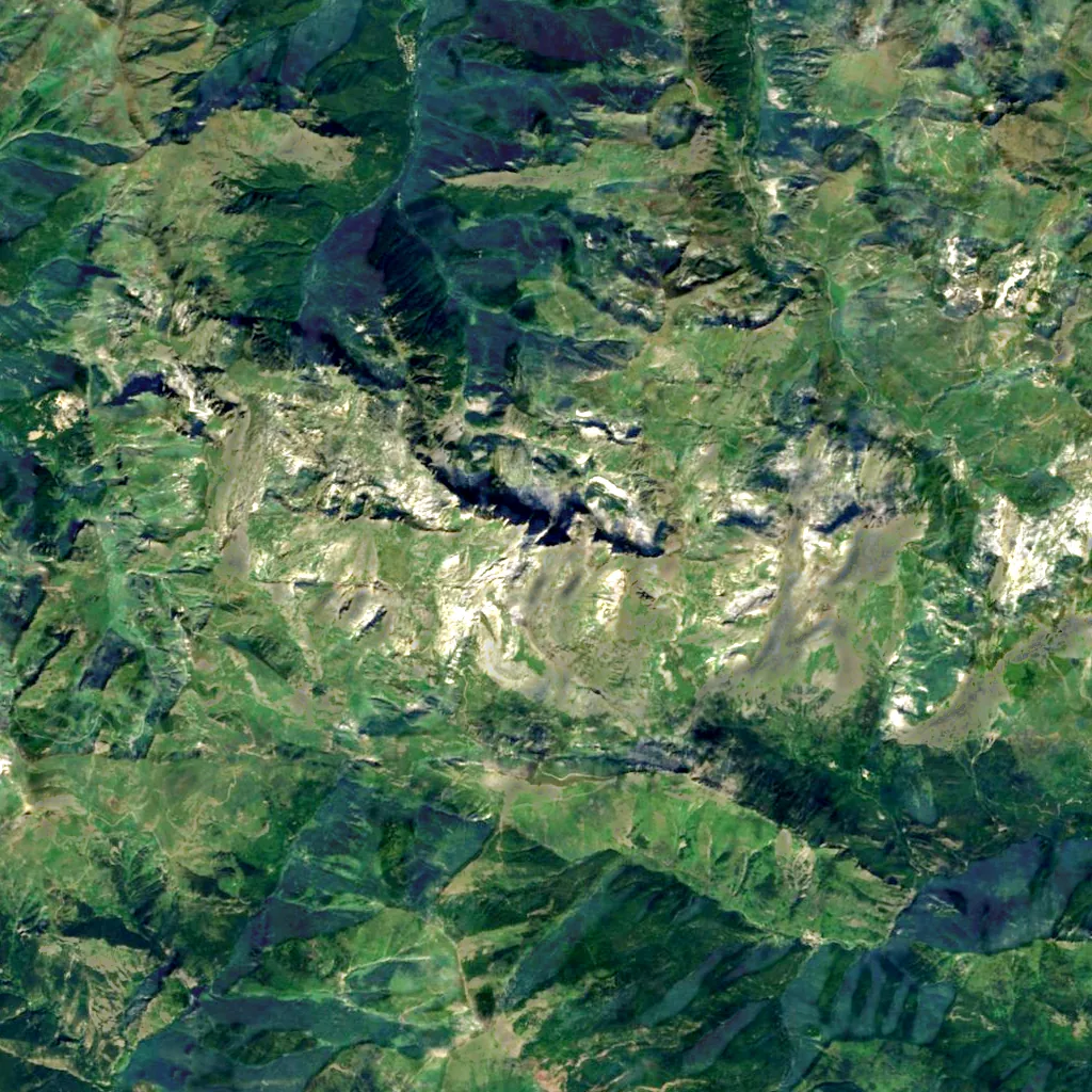 Punta Marguareis seen from above (Sentinel-2)