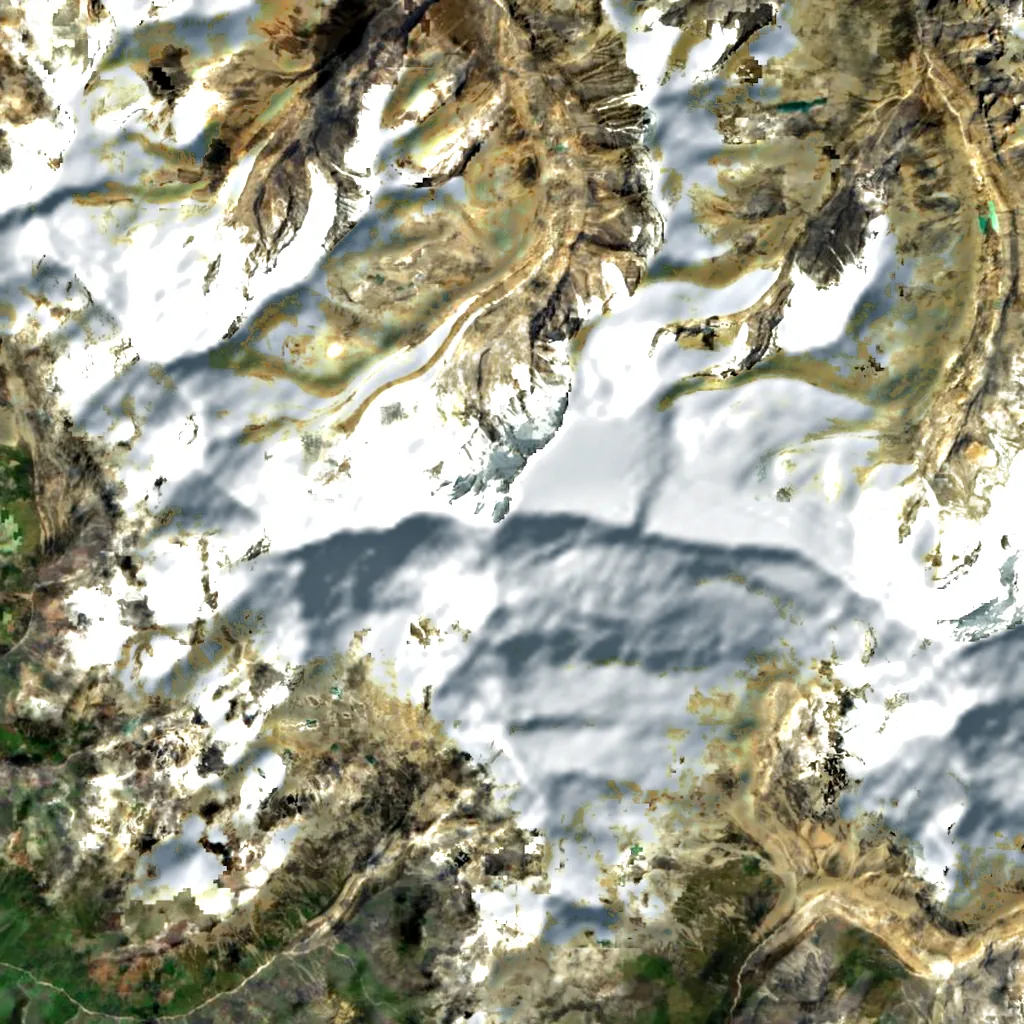 Putha Hiunchuli seen from above (Sentinel-2)
