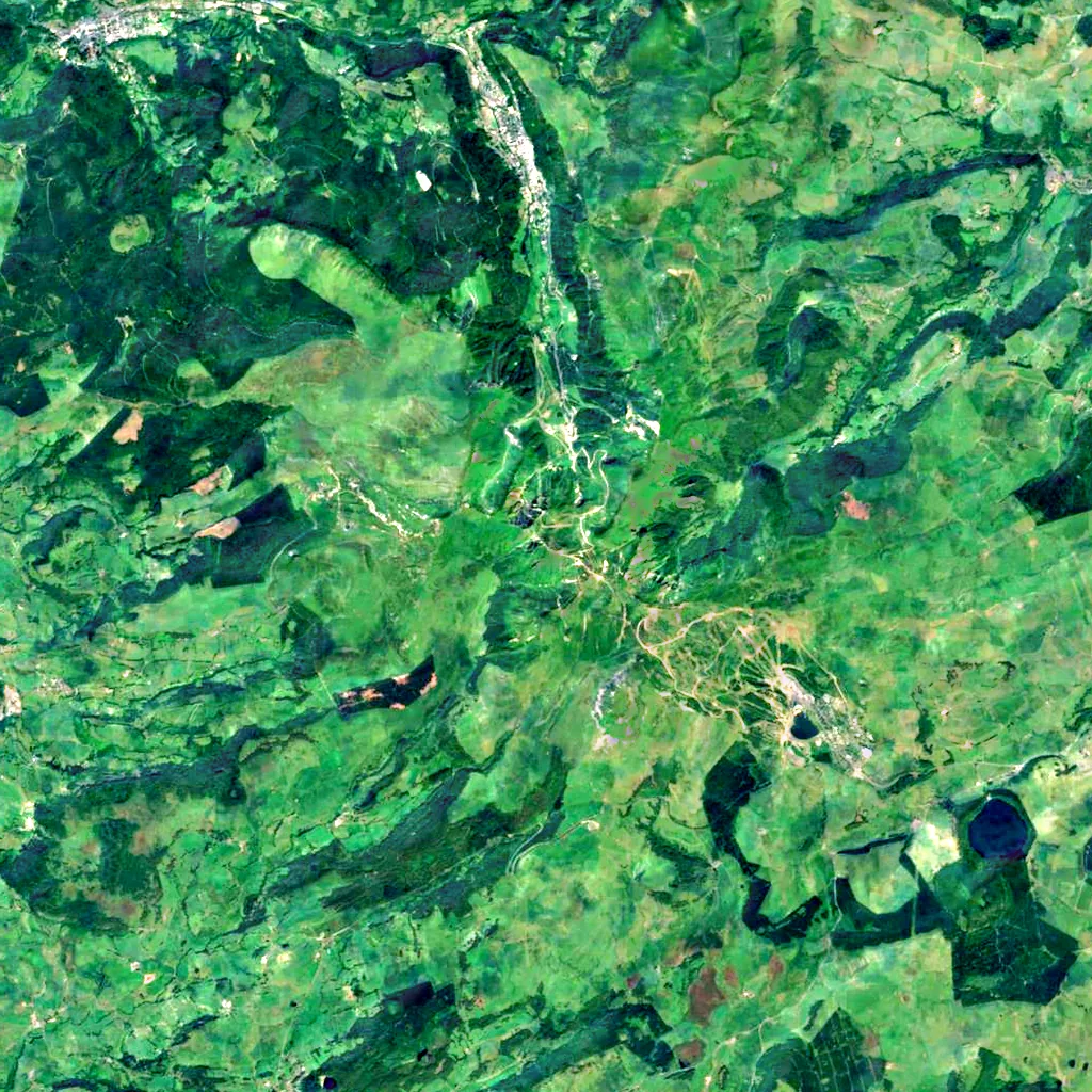 Puy de Sancy seen from above (Sentinel-2)