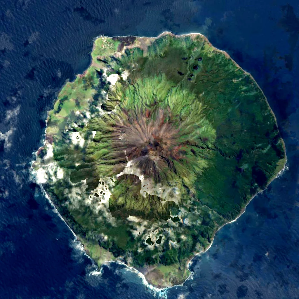 Queen Mary's Peak seen from above (Sentinel-2)