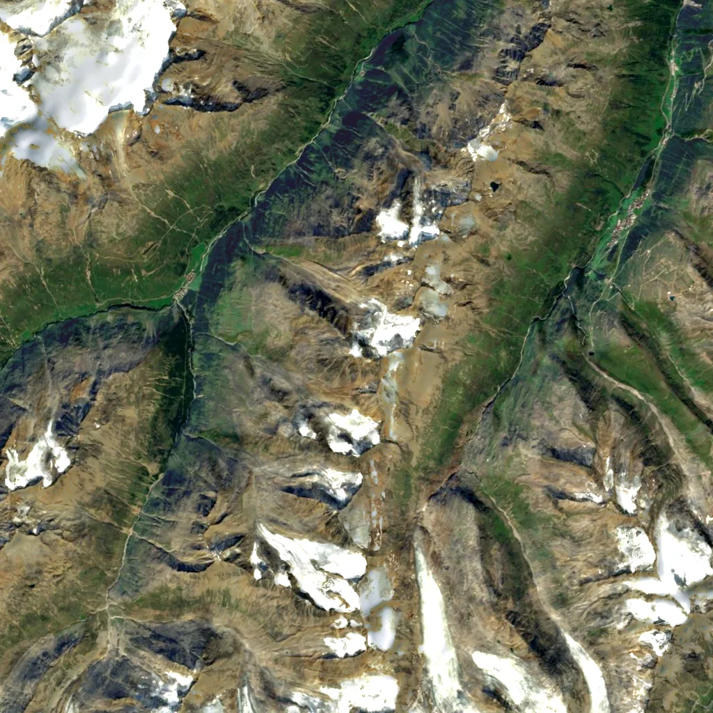 Ramolkogel seen from above (Sentinel-2)