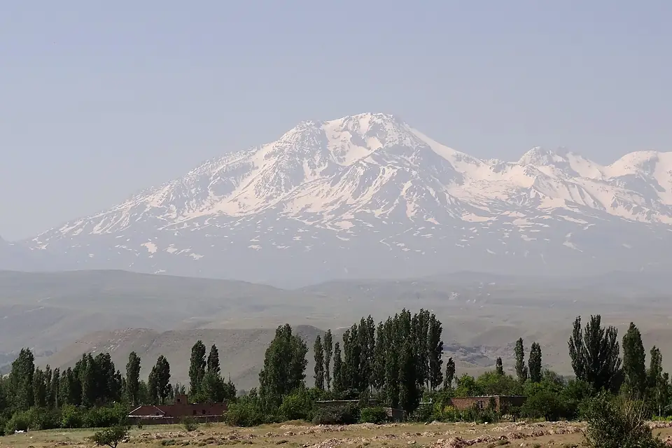 Mt. Sabalan from Highway near Ardabil