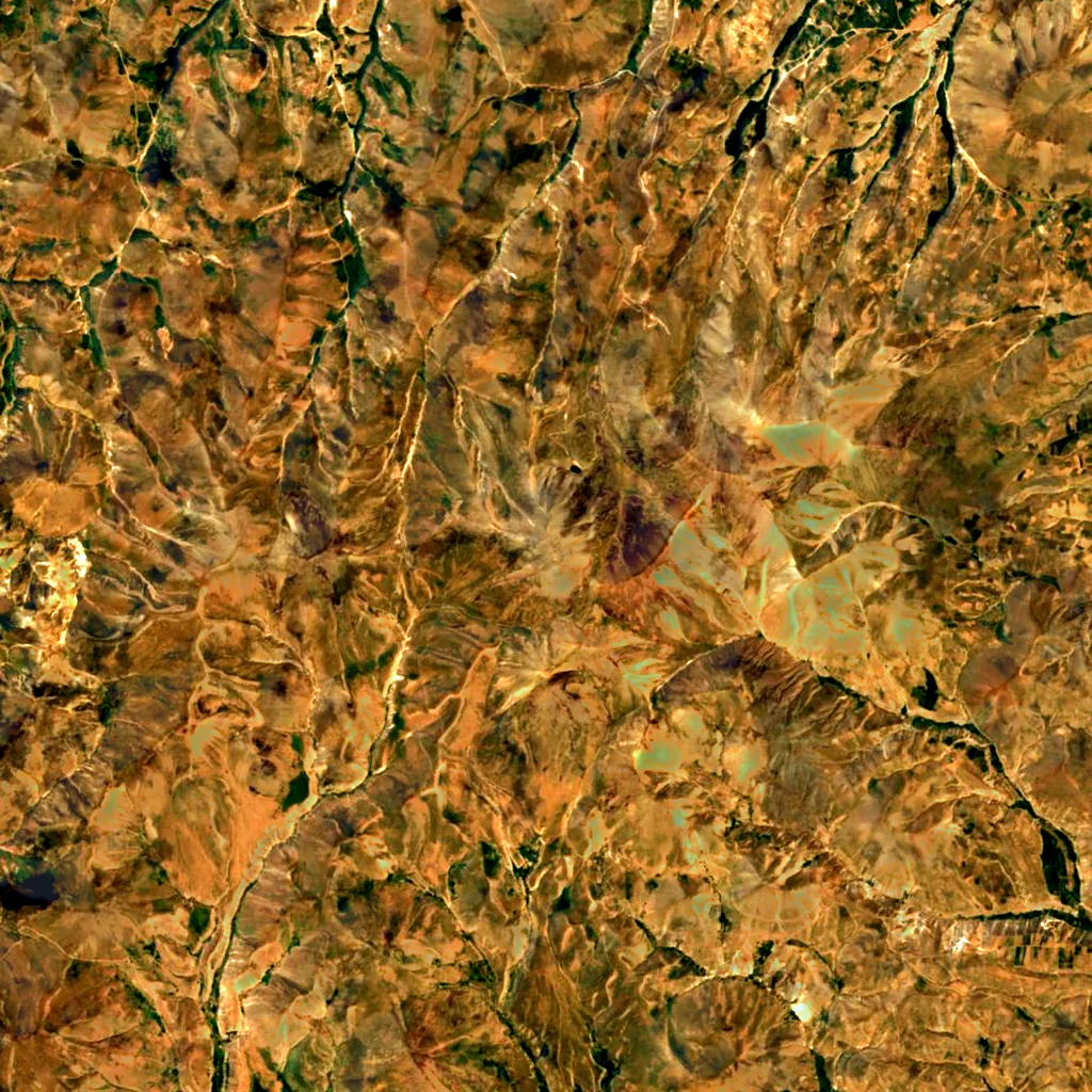Sahand seen from above (Sentinel-2)