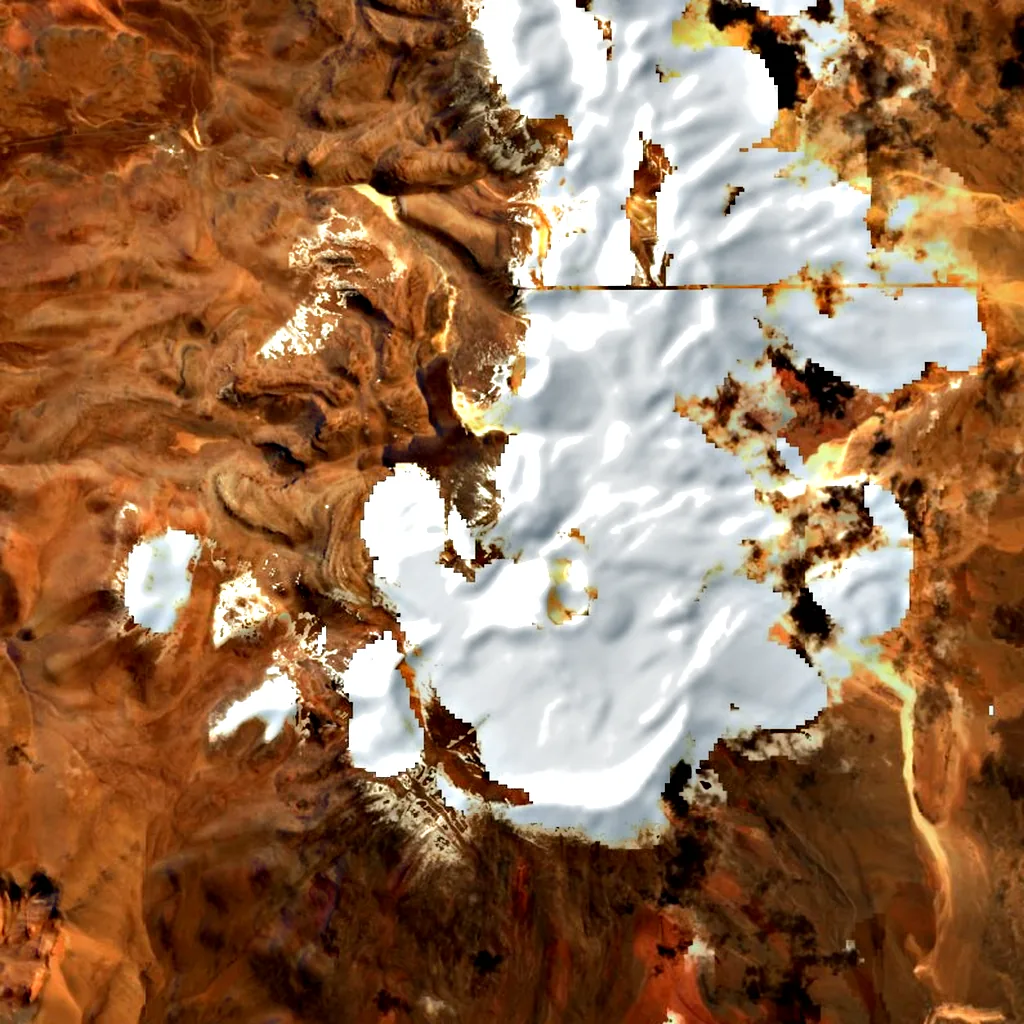 Sairecabur seen from above (Sentinel-2)