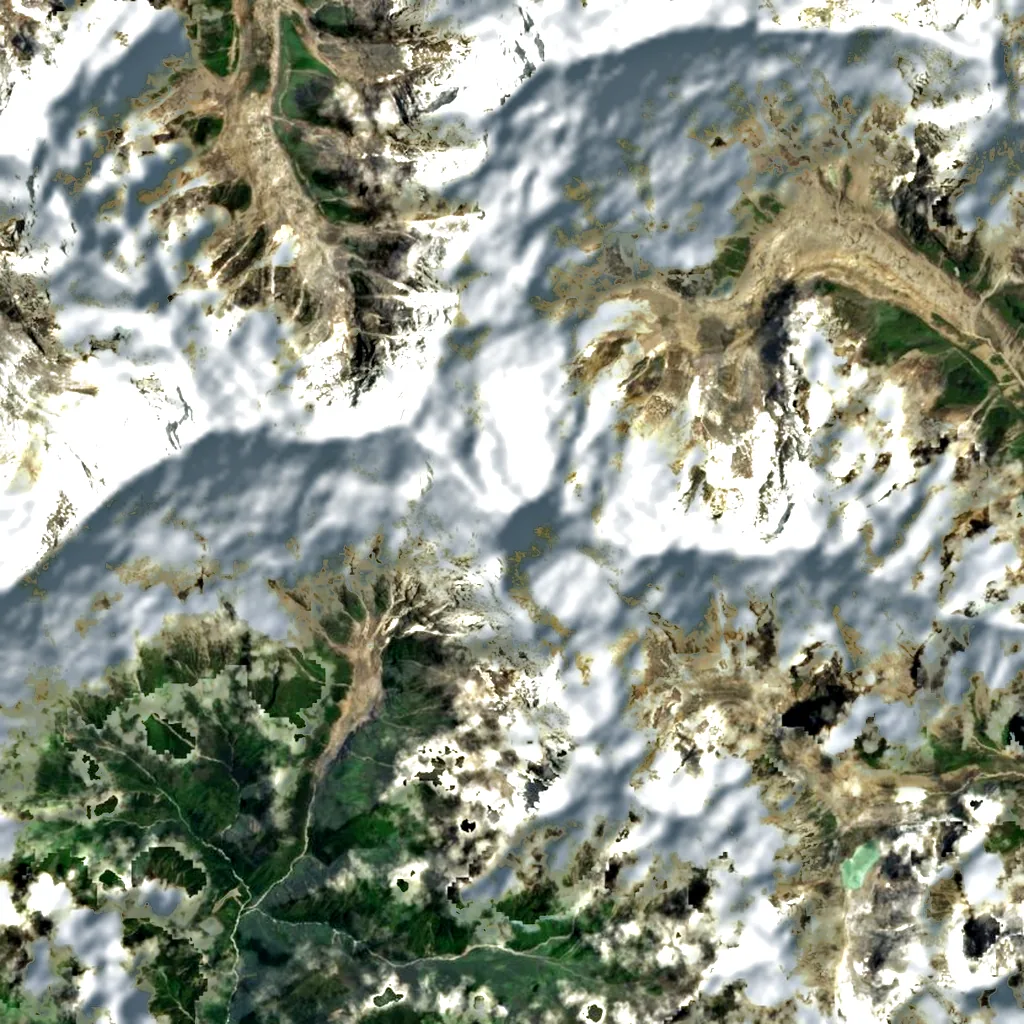 Salasungo seen from above (Sentinel-2)