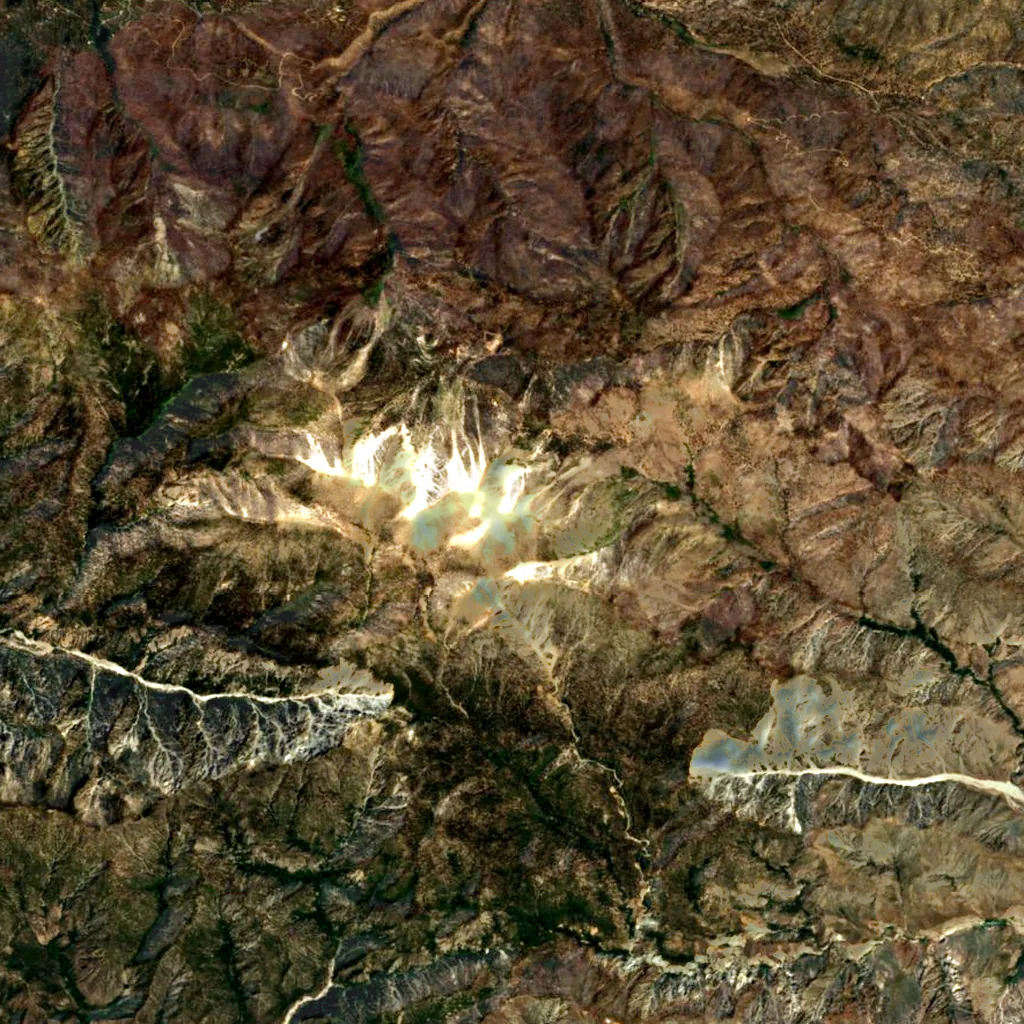 San Gorgonio Mountain seen from above (Sentinel-2)