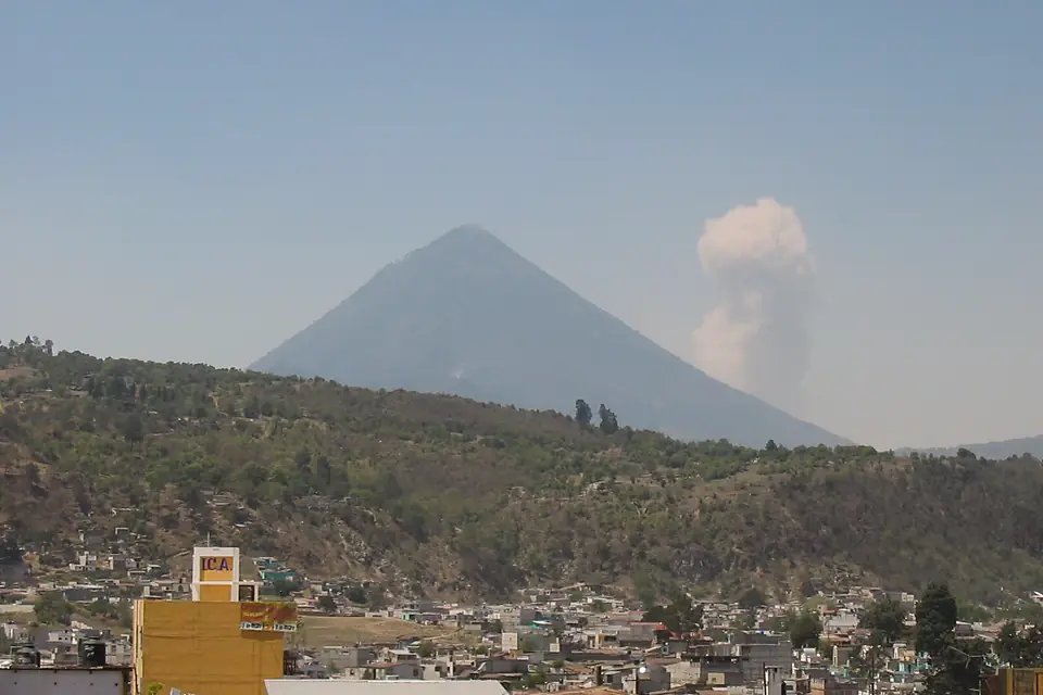 San Taquito volcano behind Santa Maria