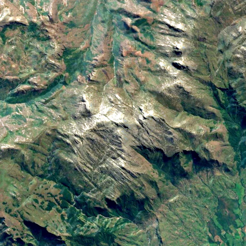 Sapitwa seen from above (Sentinel-2)