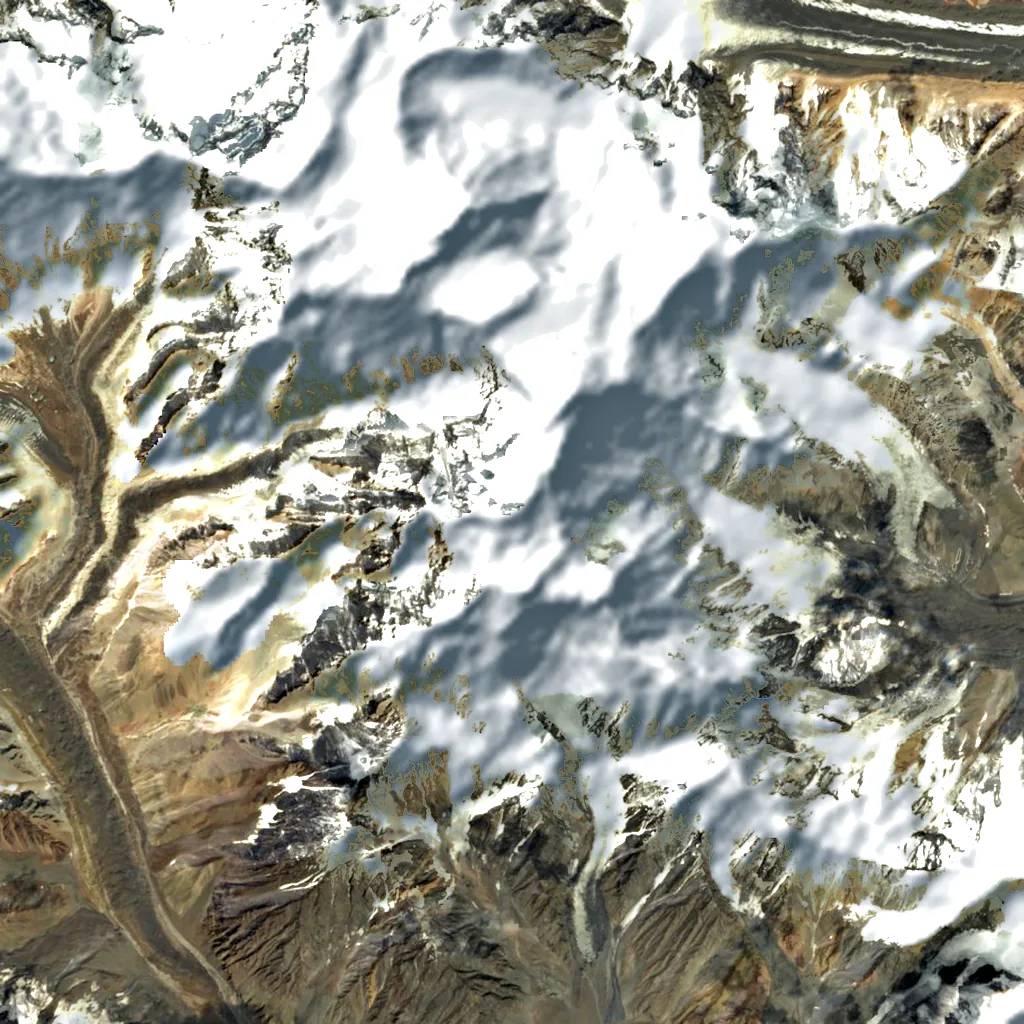 Saraghrar seen from above (Sentinel-2)