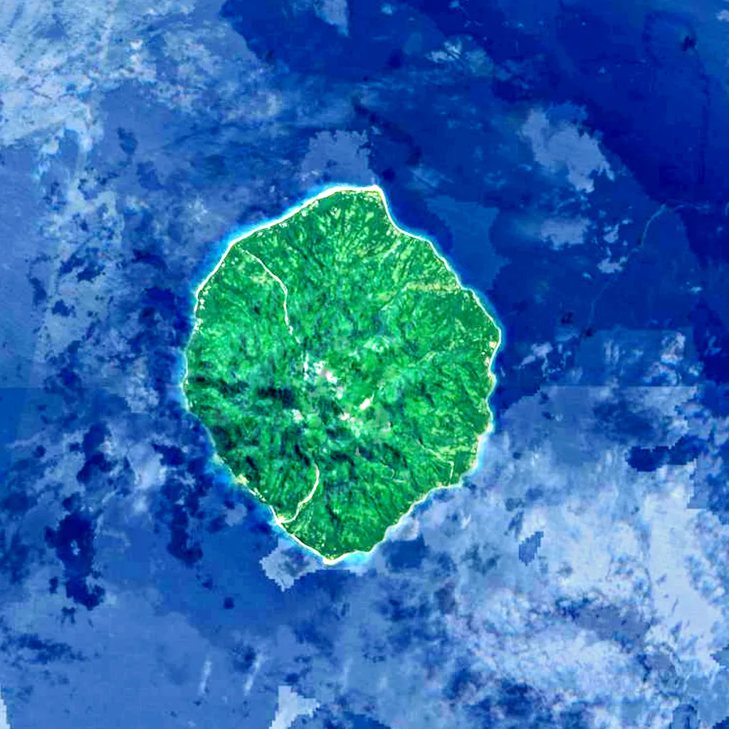 Savo Island seen from above (Sentinel-2)
