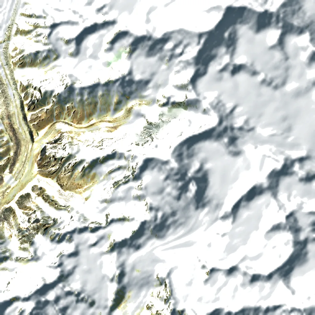 Sherpi Kangri seen from above (Sentinel-2)