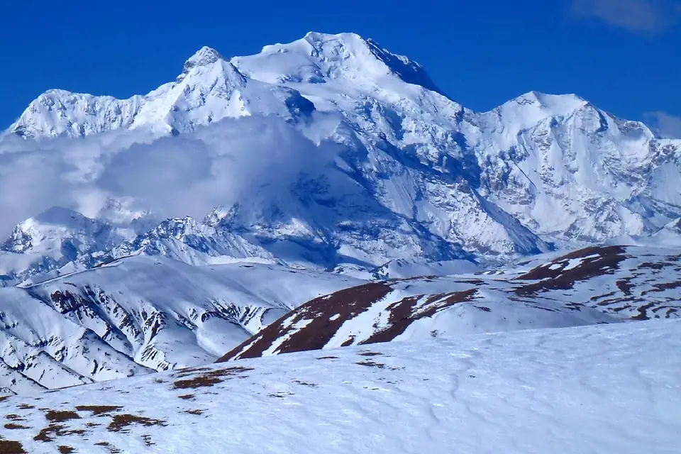 8,013m Shishapangma 5,126m Tong La Tibet China 西藏 通拉山垭口 希夏邦马峰 - panoramio (1) (3to4)