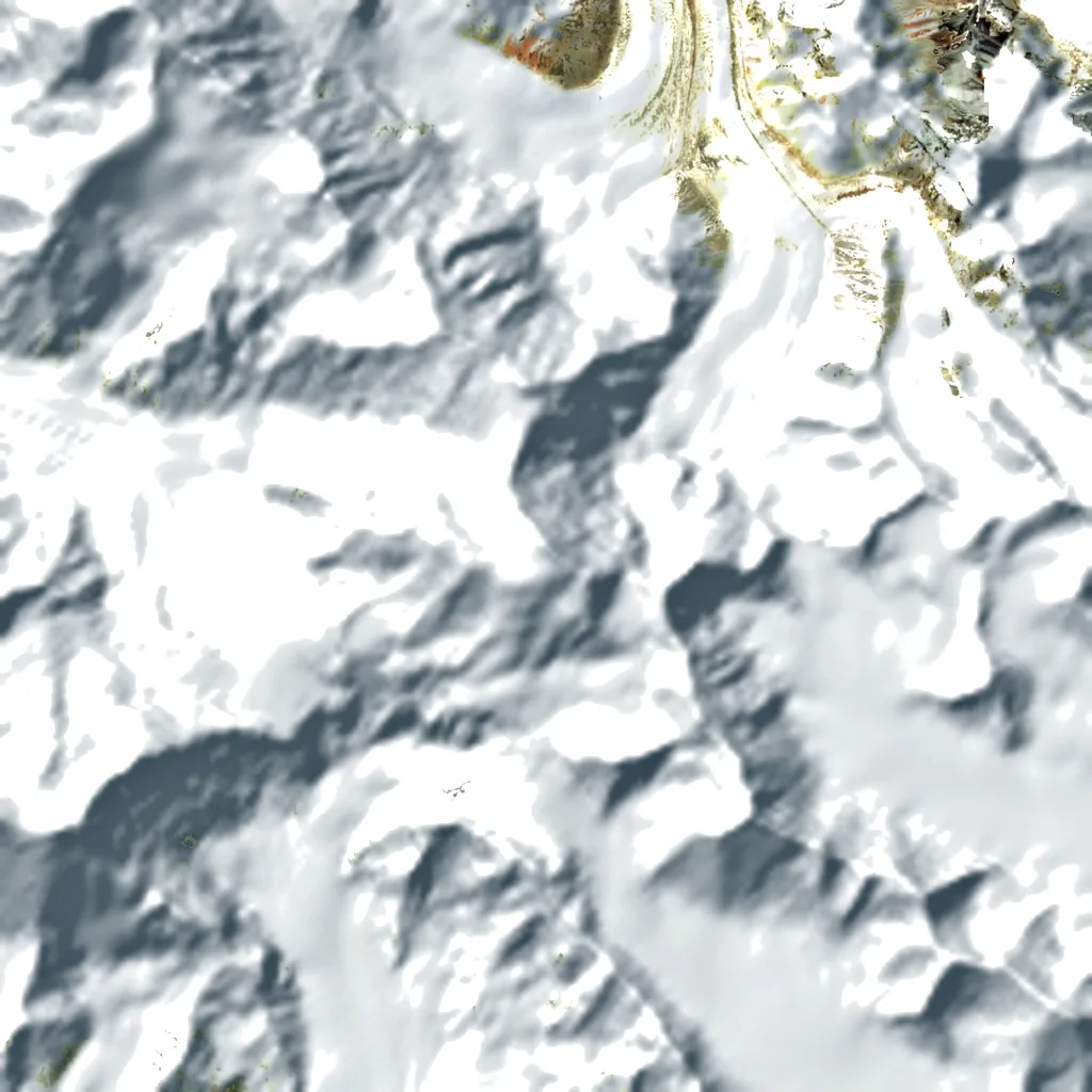 Sia Kangri seen from above (Sentinel-2)