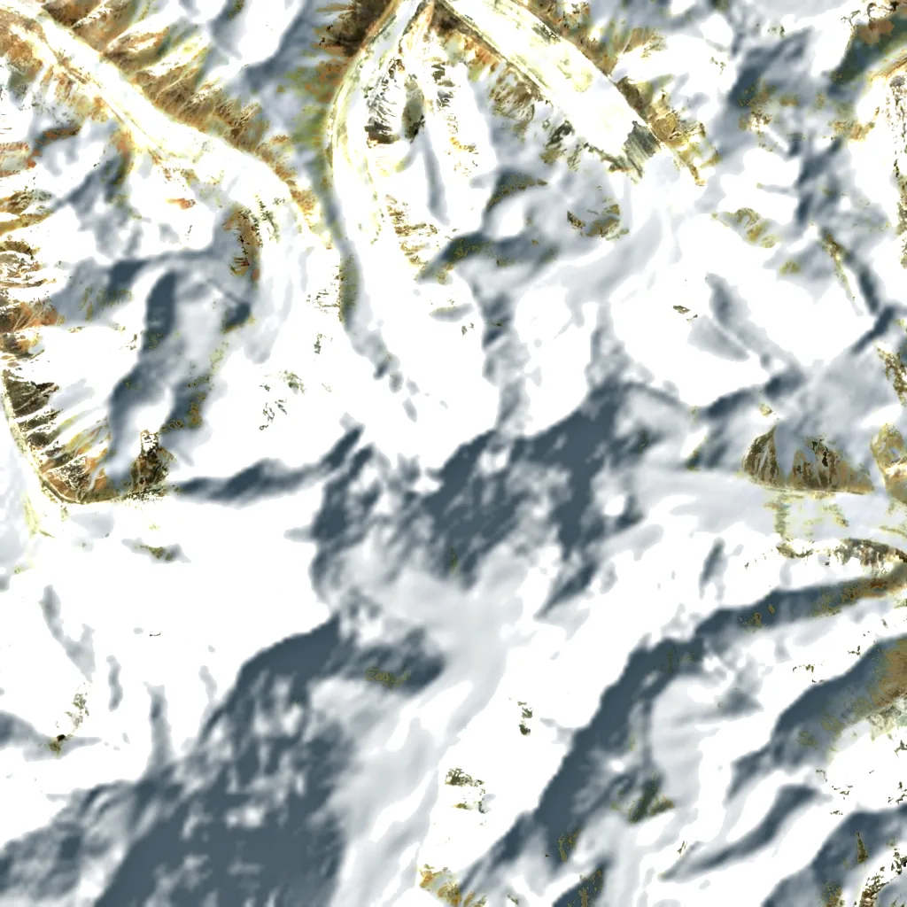Skyang Kangri seen from above (Sentinel-2)