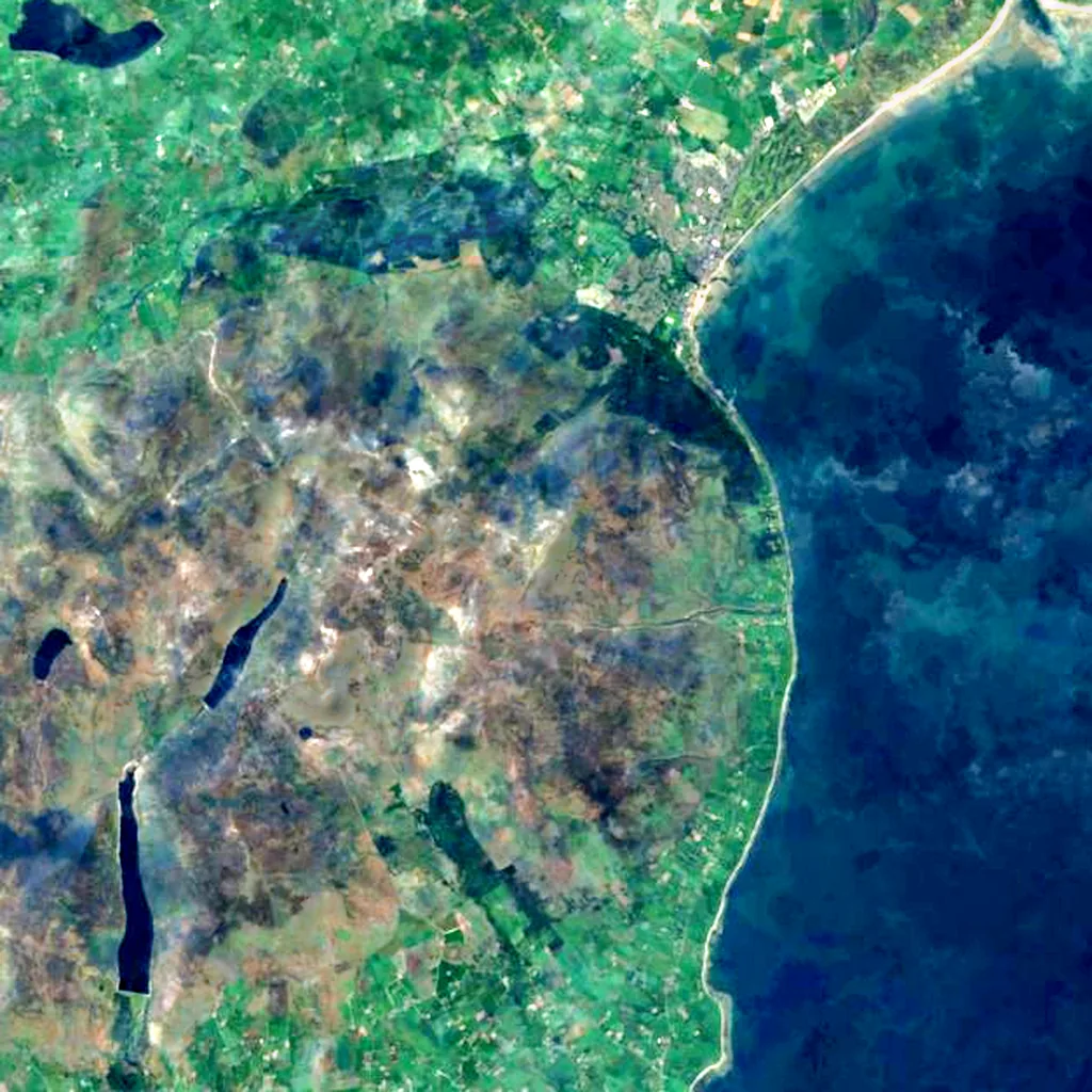 Slieve Donard seen from above (Sentinel-2)