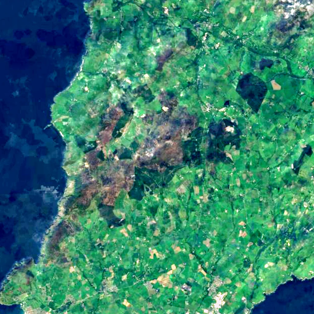 South Barrule seen from above (Sentinel-2)