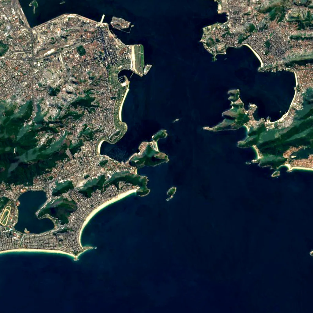 Sugarloaf Mountain seen from above (Sentinel-2)