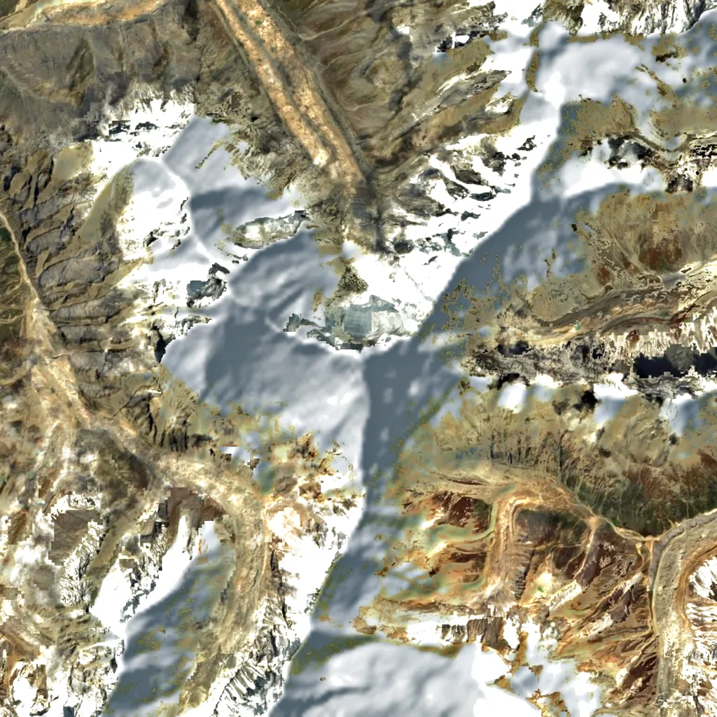 Sunanda Devi seen from above (Sentinel-2)