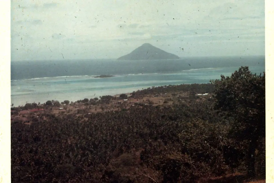 Tafahi and Vaipoa village from central ridge