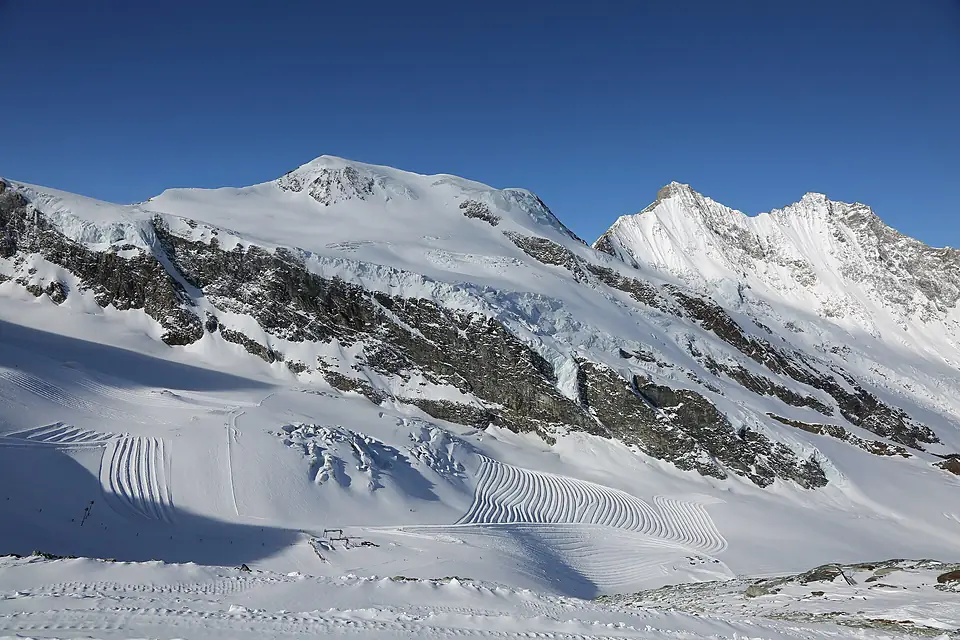Alphubel, Täschhorn und Dom vom Mittelallalin