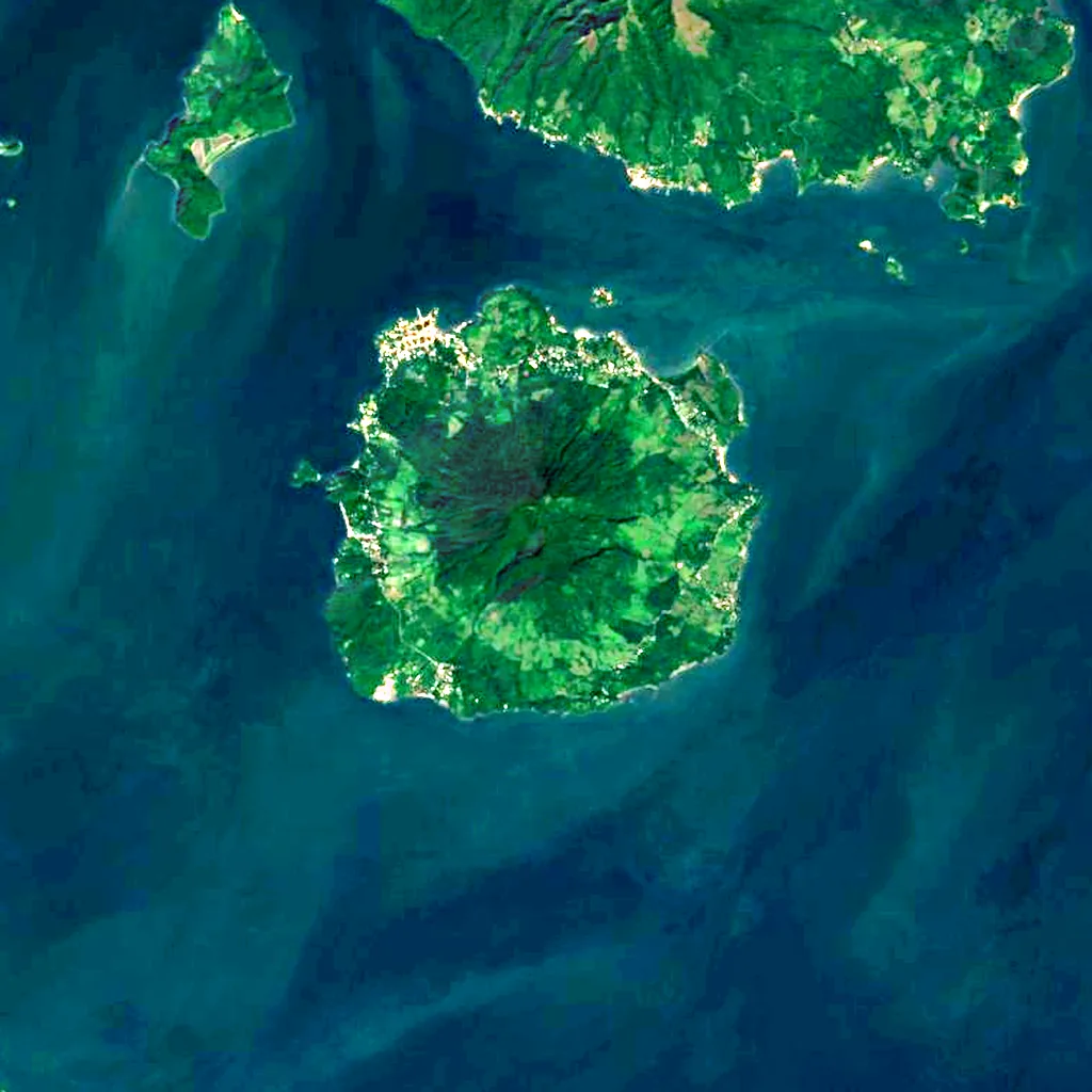 Tiger Island seen from above (Sentinel-2)