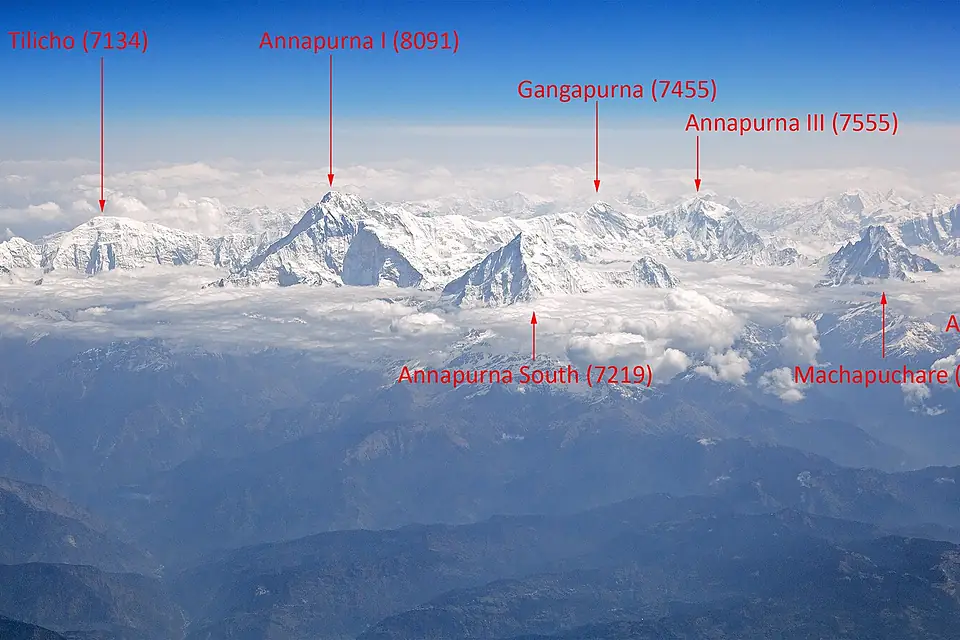Annapurna Massif Aerial View