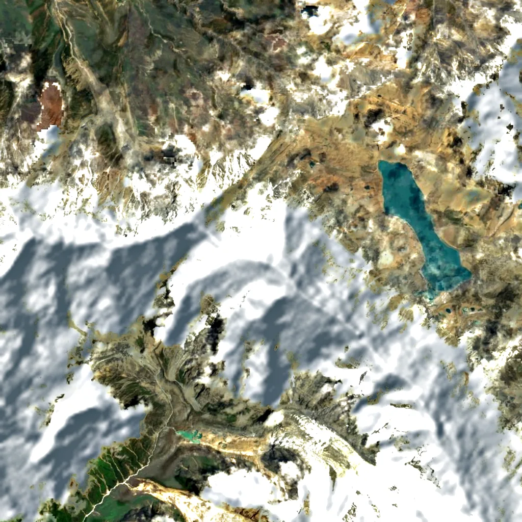 Tilicho Peak seen from above (Sentinel-2)