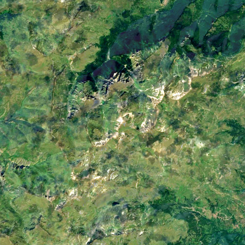 Titov Vrv seen from above (Sentinel-2)