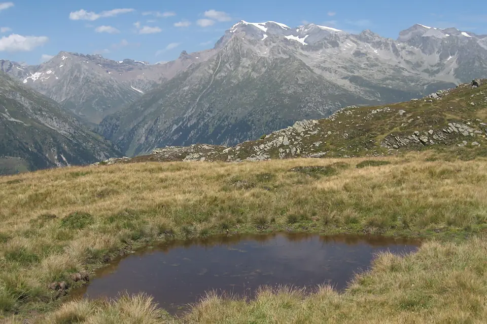 Toedi and Biferten from hike across valley