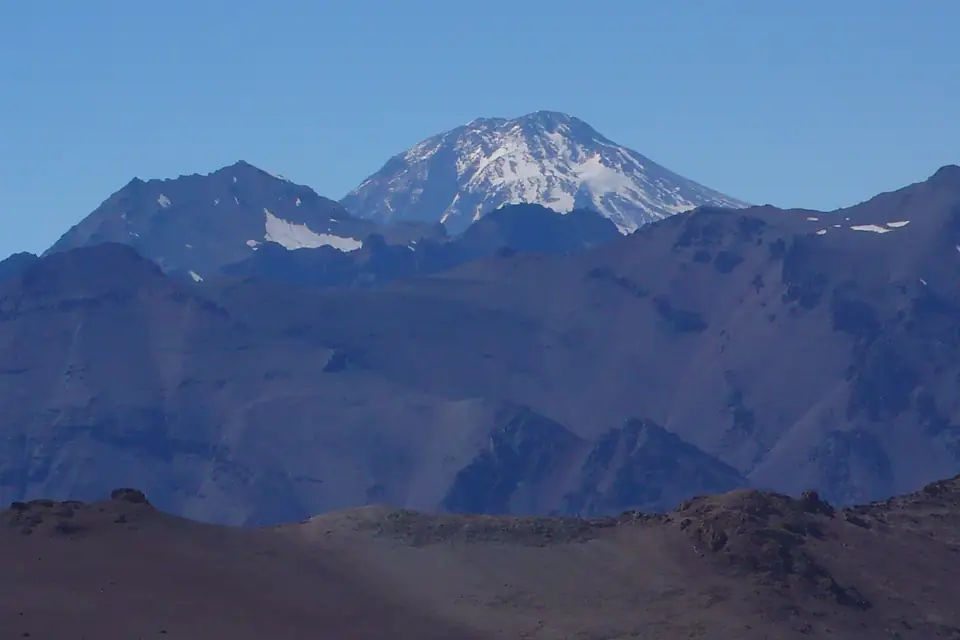 Tupungato as seen from the Leonera-Pintor ridge